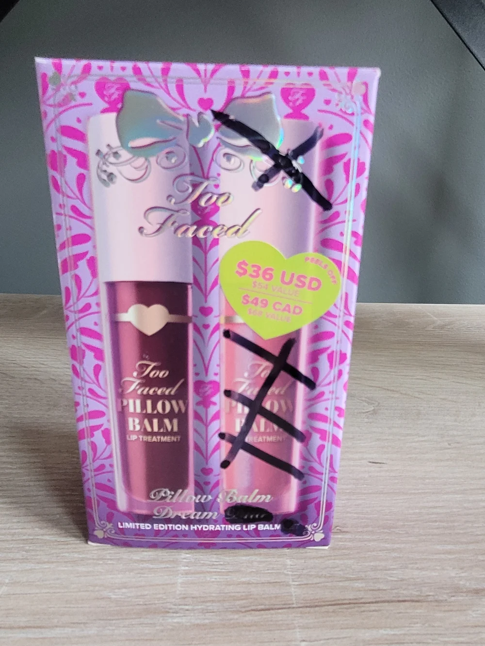 Too Faced Hydrating Pillow Lip Balm in Berry Jam Kiss